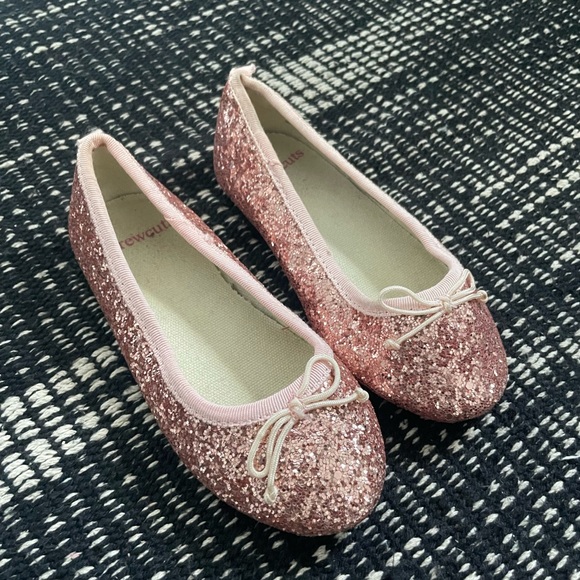 Girls Sequined Ballet Flats - Picture 1 of 2